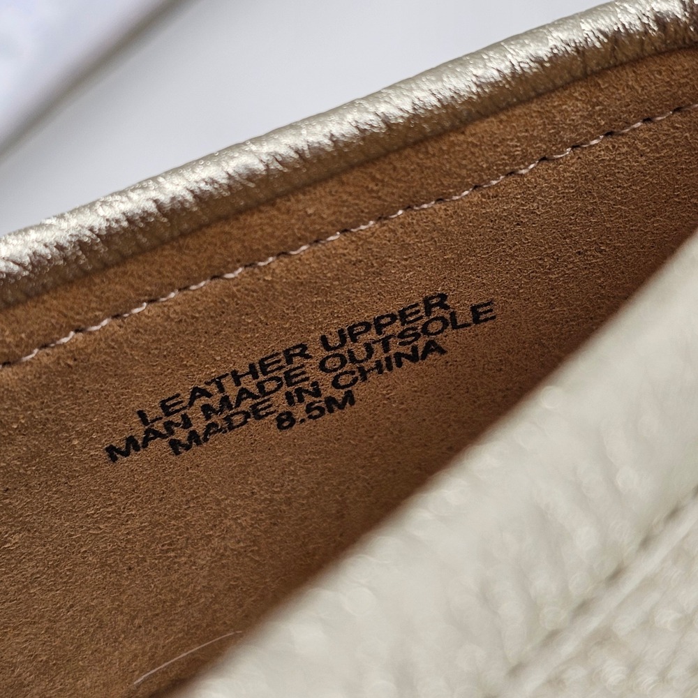 Talbots Driving Loafers Womens 8.5M Gold Metallic Leather Tassel Bit Slip On - Picture 6 of 6